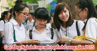 Xét tuyển cao đẳng Ngành Dược 2015